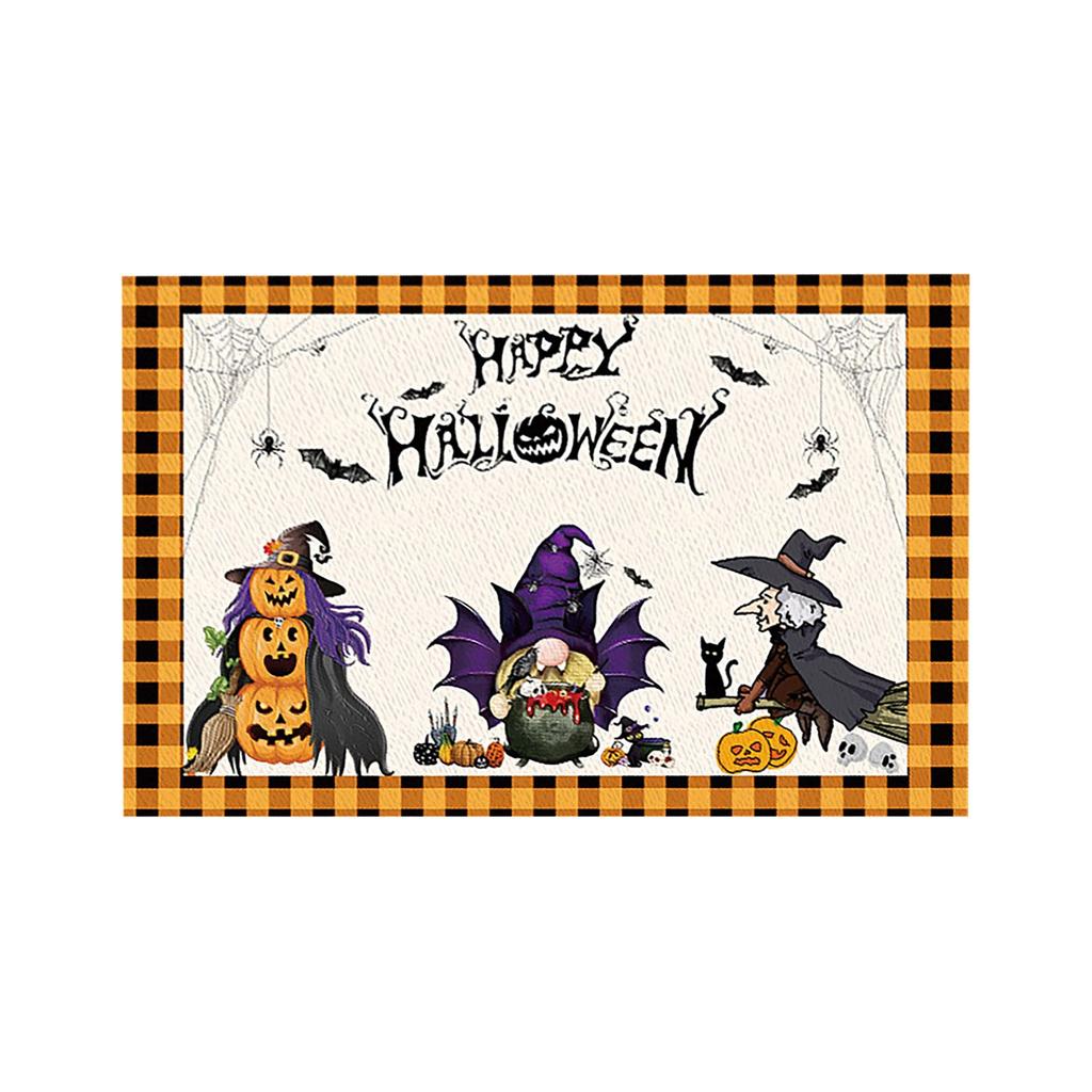Duch, Kot, Halloween Meal Mat Zestaw 4, Sezonowy, Jesienny Mat Stołowy