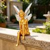 Decorative Ornament, Flower Fairy Design Small Decorative Sculpture, Home Living Room Bedroom Office Table Decoration