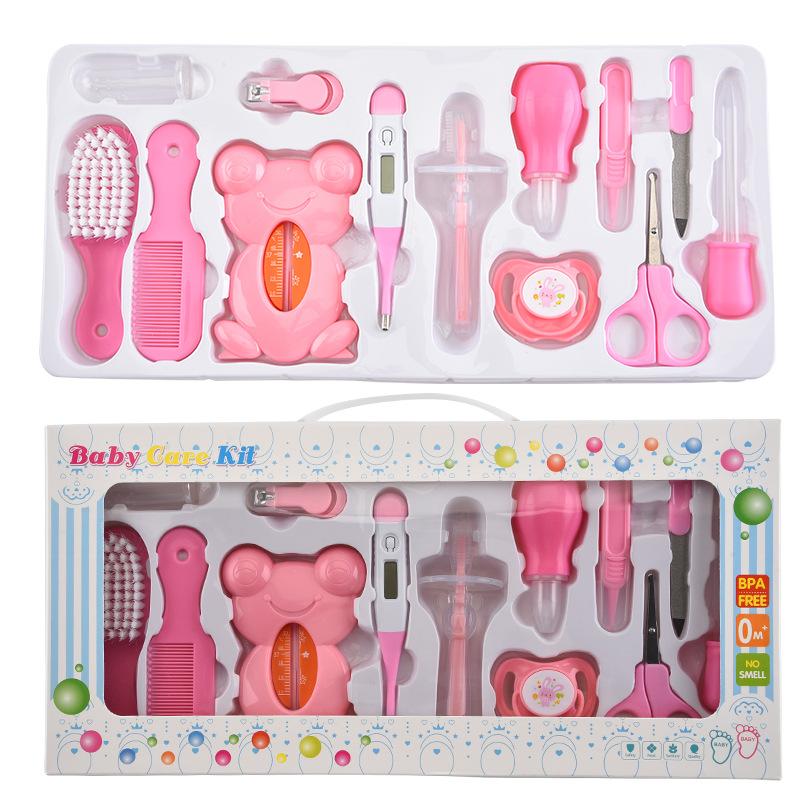 Baby-Pflege-Werkzeug-Set Säuglings-Nagelknipser Kinder Hygiene-Pflege Thermometer Schere Nagelfeile Neugeborenes Baby Maniküre-Set Pflege-Set