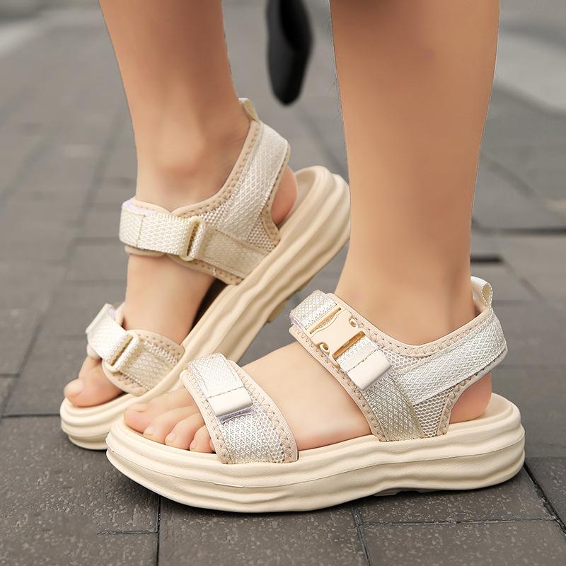 New Summer Classmates Boys Girls Middle Aged Older Children Handsome Sandals Sports Soft-soled Beach Shoes