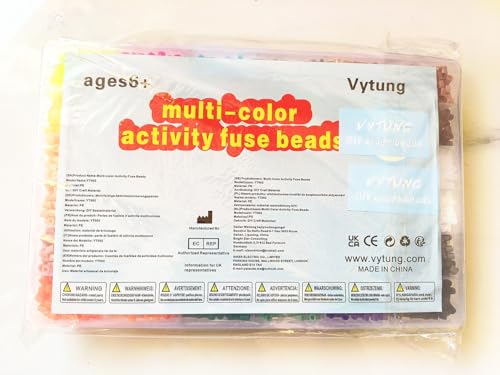 Vytung 11000P 36 Colors 5mm Iron-on Beads Plate PVC Sheet Refill Packaging