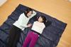 Shimizu Sangyo Washable Sleeping Bag Compact Storage Check Green 58607 When fully opened 190 x 170 cm, when folded 22 x 32 cm