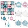 44Pcs 3/6CM Christmas Ball Christmas Tree Decoration Ornaments for Home Decor Halloween New Year Navidad Pendant Ball Accessory