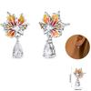 Ladies Sweet 925 Silver Ocean Star Flower Butterfly Design Trendy Earrings Birthday Commemoration Day Fine Sweetheart Jewelry