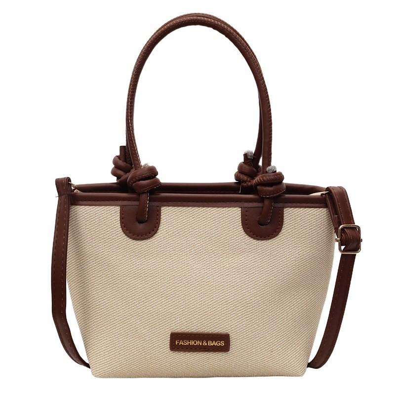 Boho Woven Tote Bag For Women With Zipper Closure For Casual Travel