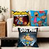 1PC Anime DDogmans Cushion Cover Plush Fabric Soft DoubleSided Printed Sofa Warm Winter Home Child Gift Pillow Case