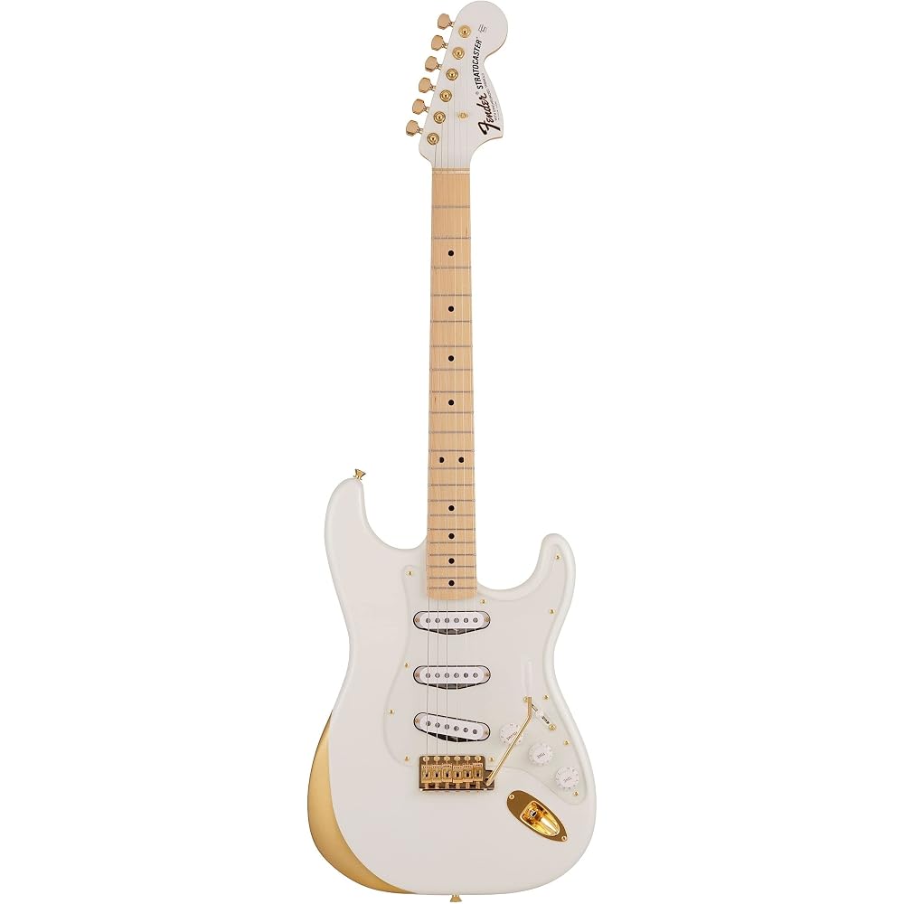 Fender Japanese Electric Guitar Ken Stratocaster® Experiment #1, Maple Fingerboard, Original Whit...