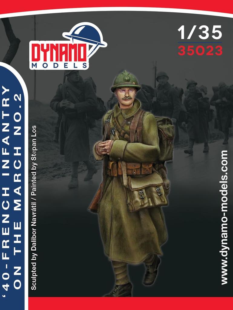 Dynamo Models French Infantry 2 1940 Resin Kit DYN35023 1/35 (person)