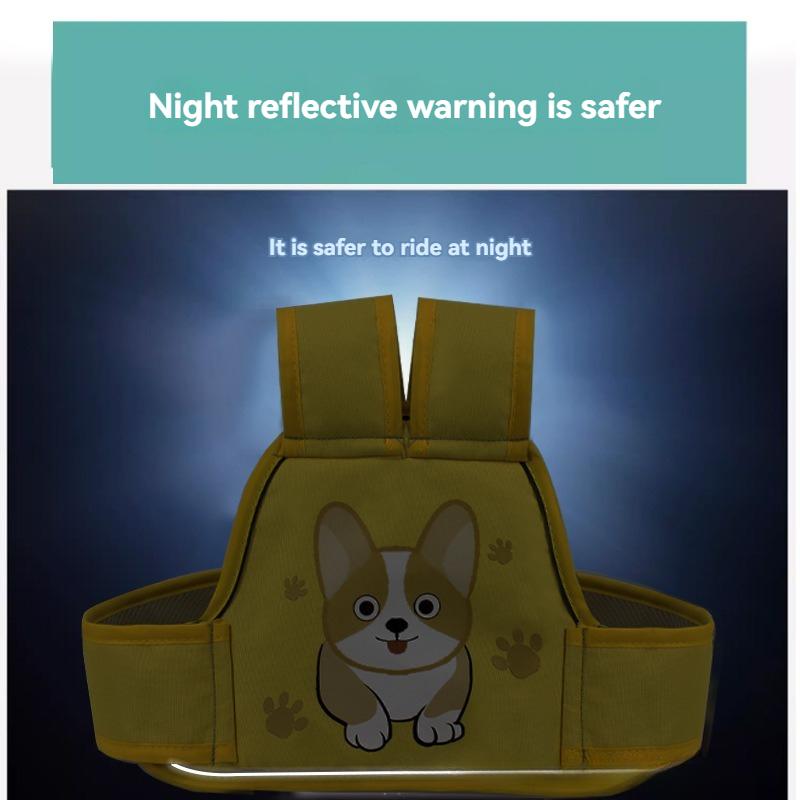 Child Cartoon Motorcycle Safety Harness Electric Bike Safety Belt Safety Strap Seats Belt Electric Vehicle Safety Gift