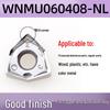 90° Double-Sided Hexagonal WNMU080608 Cutting Inserts for Cross-Border Fast Feed Milling Cutter