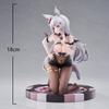 Original illustration girls series anime figurine Sexy Bunny Girls Ashigechan Kneeling Action Figure Toy Collection Model Doll