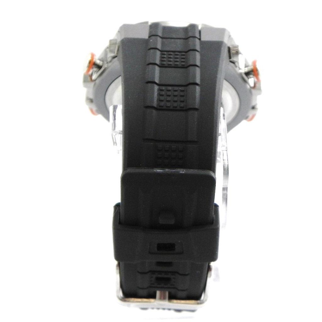 Les Trésors De Lily [I0149] - Montre Sport 'Busy' orange gris