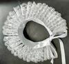 Elizabethan Neck Ruff Tulle Scarf Decorative False Collar Ruffled Removable High Collar Clown Necklace Cosplay Costume Accessory