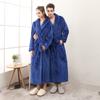 Women's Winter Lengthened Bathrobe Home Clothes Shawl Long Sleeved Robe Coat