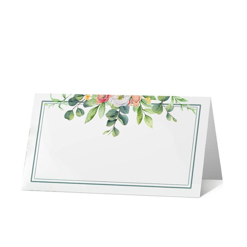 50Pcs/Bag Christmas Greeting Card Place Cards Birthday Party Banquet Seating Number Table Card DIY Wedding Paper Name