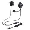 ELECOM Headset Wired Ear Hook USB Connection Microphone Binaural Remote Work Black HS-EH02UBK