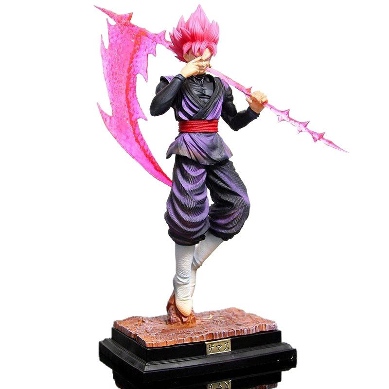 37Cm Dragon Ball Super Saiyan Ros Goku Standing Figure Anime Model Statue Collection Desktop Decoration Ornament Toy Gift
