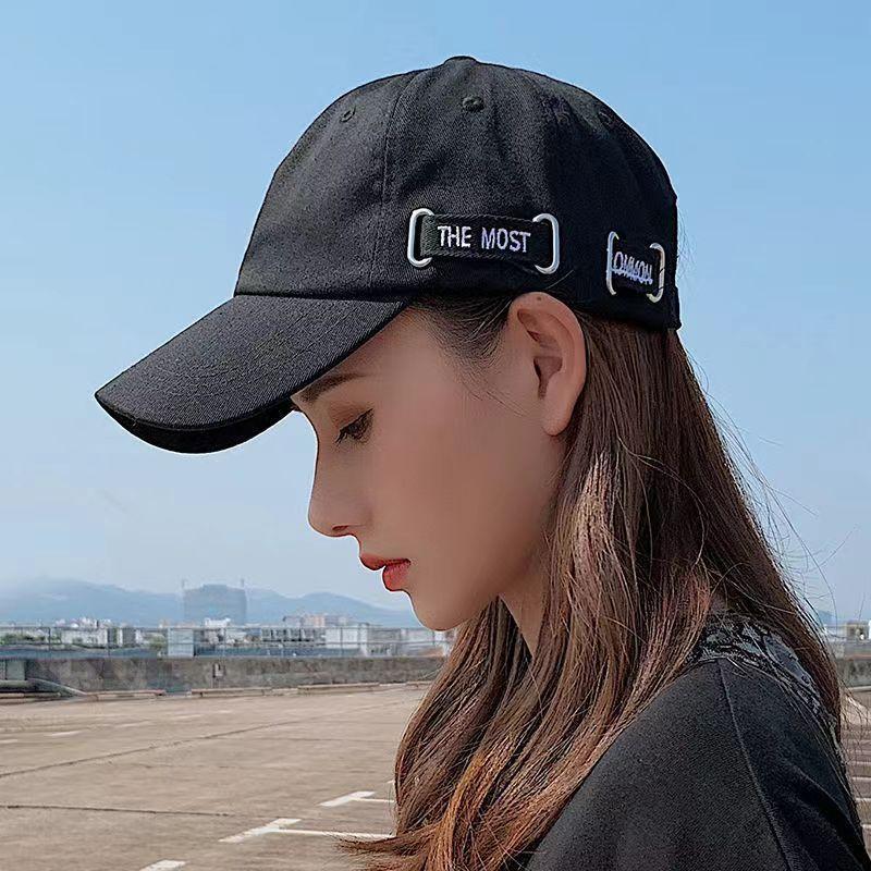 

Simple Fashion Women Baseball Cap Adjustable Casual Cotton Sun Hat For Men Sided Letter Embroidery Peaked Cap 56-58cm