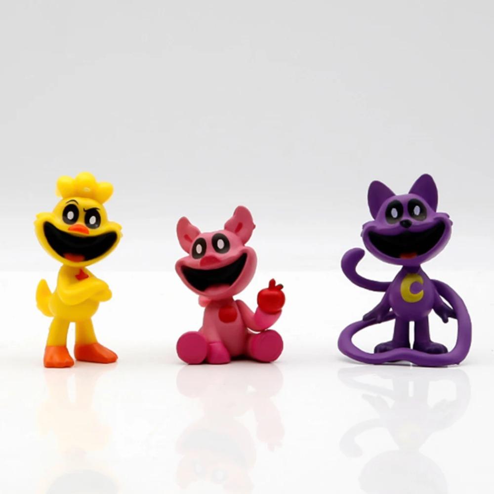 Set de 8 figurine Zâmbitoare Creaturi Anime Kawaii Păpușă Catnap Jucărie Model PVC Catnat Decorare Desktop Cadouri de Ziua de Naștere pentru copii