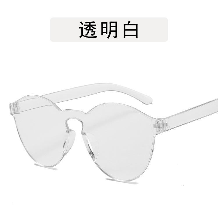Candy Color Stylish Female Sunglasses European American Style Oval Shape Women Sun glasses Model Show Sunglasses for Women