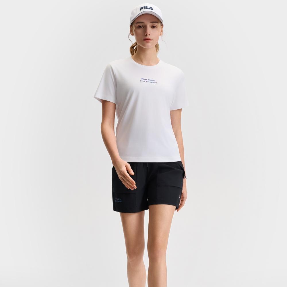 New FILA Fitness Series Casual Shorts Women's Pitch Black A11W521801FBK