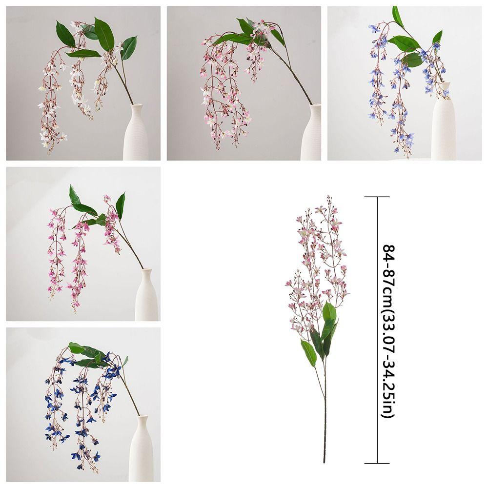 Realistische Blüte Künstliche Hängende Jasmin Echte Haptik Lichtbeständig Unechte Jasminranke Kaskadierend Handgefertigt Seidenblumen Stiel