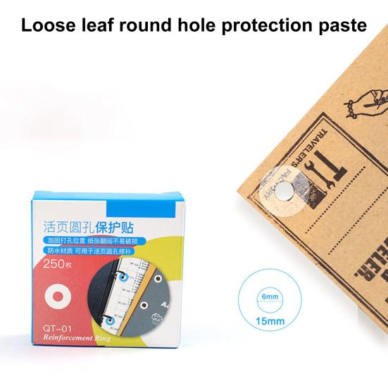 250 Adet Kağıt Tamir Etiket DIY Mini Kendinden Yapışkanlı Anti-break Gevşek Yapraklı Kağıt Koruyucu Ofis Malzemeleri