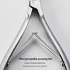 Silver Stainless Steel Cuticle Nipper D-07 - Manicure Tool for Nail and Hangnail Care