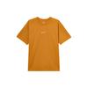 Pull à col rond couleur unie manches courtes T-shirt homme Hauts Orange FV7727-815