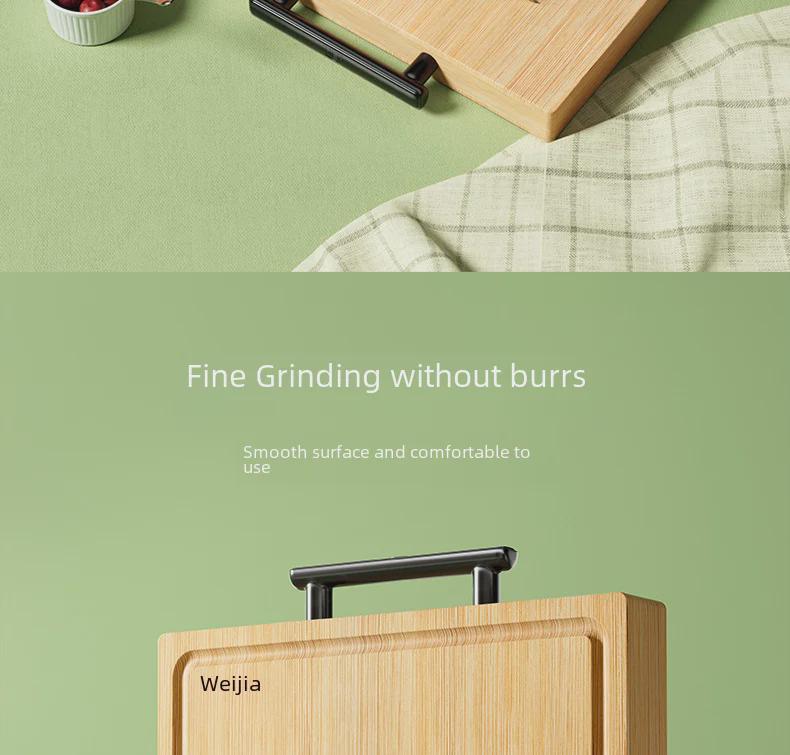 Tabla de Cortar de Bambú Antibacteriano Espesado Weijia - Tabla de Cortar Doméstica Resistente al Moho para Cocina y Preparación de Carne