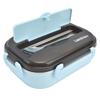 Lunch Box 1000ml Two Compartments Safe Durable Good Sealing Performance Portable Bento Box