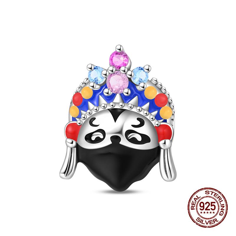 Cute Charms Copper Original Fit Bracelet Monsters Robot Dog Chinese Panda Beads Charms For Women Diy Party Jewelry