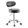 Shop Stool Adjustable Garage Seat 300 Lbs Load with Backrest & Wheels