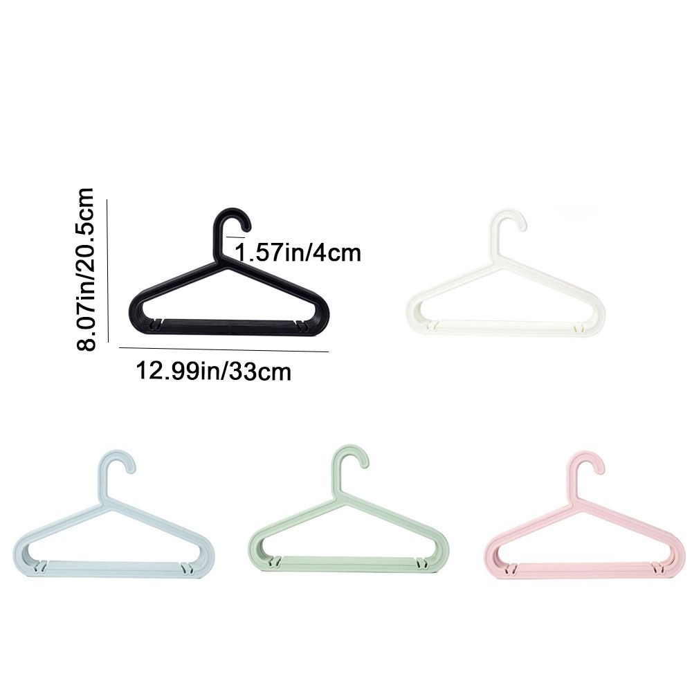 10Pcs Plastic Clothes Drying Rack Nordic Style Clothes Display Hangers Baby Hangers  Closet