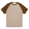 Men's Round Neck Contrast Color Raglan Short Sleeve Top T-shirt