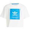 Originales Ksenia Schnaider Moda Camiseta Holgada de Manga Corta con Hombro Caído Tops para Mujer Blanco IW5662