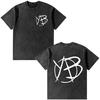 Yungblud Lowlife Album Logo Opraná Trička Pánské Dámské Oblečení Móda Krátký Rukáv Bavlna Oversized Tričko Top