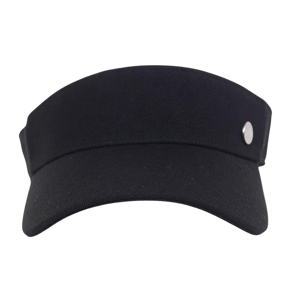 Adidas Golf Metal Logo Ribbon Visor Golf Black Women's Cap,