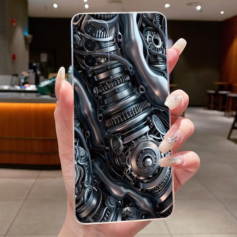Casing For OPPO A74 5G CPH2197 Phone Case Luxury Dragon Cute Cool Boys Girls Pattern Soft silicone Back Cover Transparent Shell