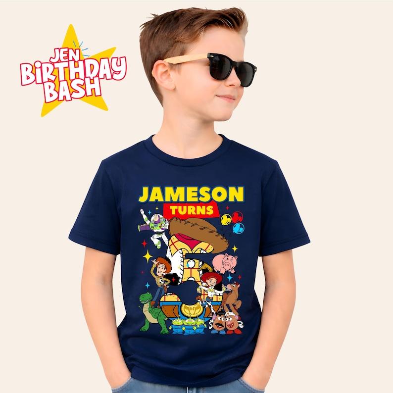 Inspired Woody Birthday Shirt: Buzz Lightyear and Friends, Gift For Kids 100