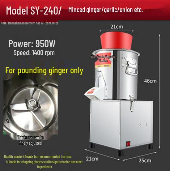 Commercial Electric Vegetable Chopper & Mincer for Chicken Feed and Granular Filling