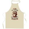 Kitchen Apron - The Cool Aunt Coffee - Thick Resistant Cotton - Durable Humorous Print - Printed In France