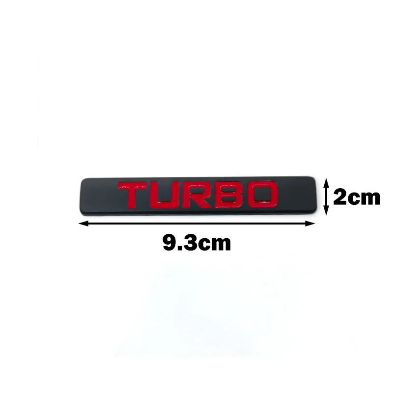 Car Styling Metal Turbo Logo Car Emblem Premium 3D Sport Badge Auto Rear Trunk Sticker Side Fender Accessories Decal