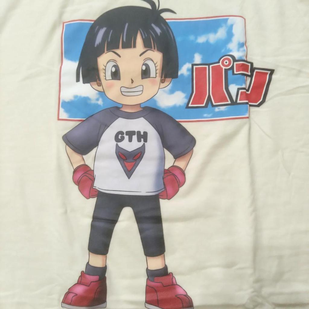 [USED] Dragon Ball Super T-shirt, XL, Cream Color, Bread, Anime T-shirt, Official