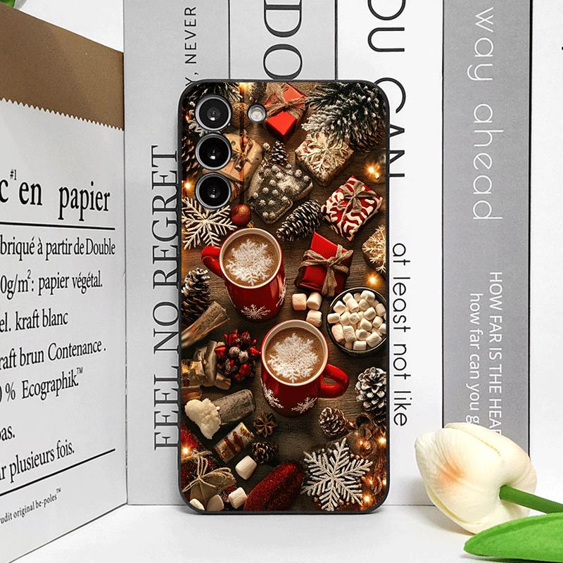 Christmas Decorate Hot Coffe Cup Pattern Phone Case for OnePlus 13 12 13 R 11 10 9 8 Pro Nord 4 N100 CE3 ACE2 ACE3 5G Soft Cover