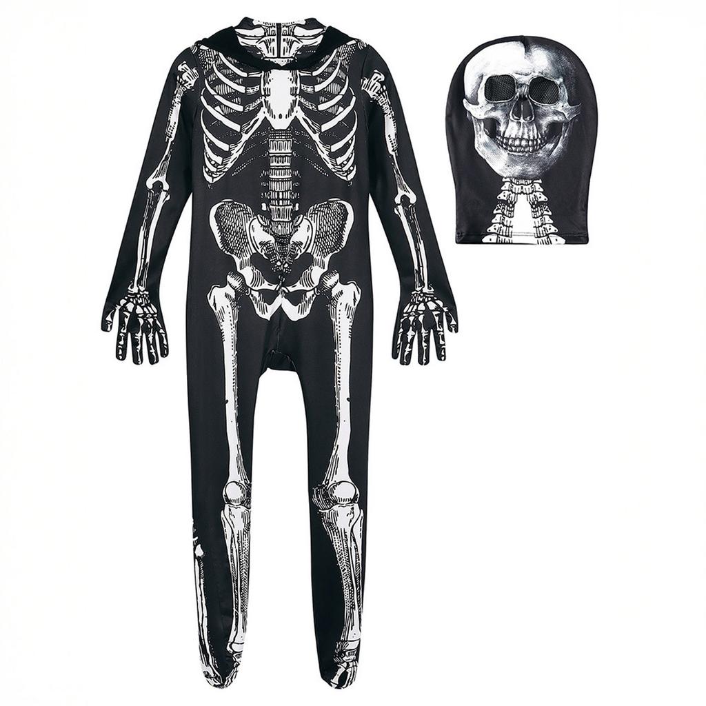 Halloween Costume Spoof Skeleton Bodysuit Cosplay Costume