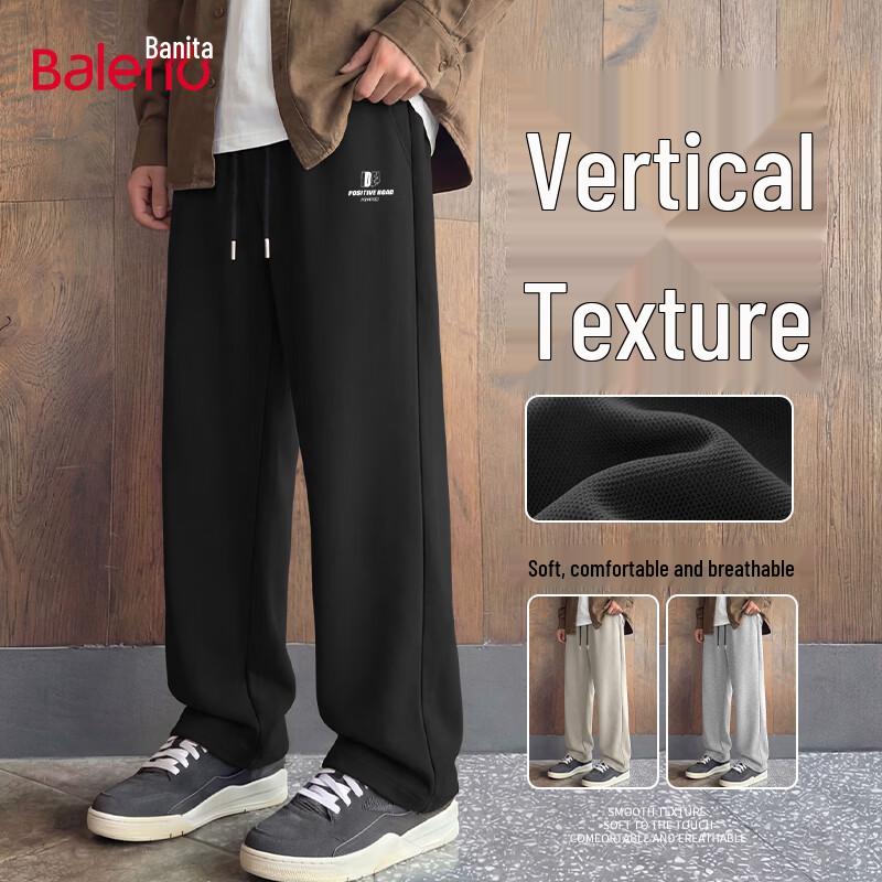 Baleno Men s Casual Wide-Leg Straight Pants