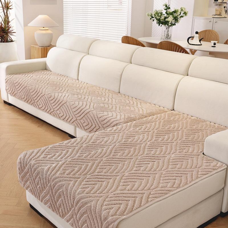 

Solid color simple light luxury wind comfortable cotton lint sofa cushion universal in autumn and winter modern high-end leather 70*70cm