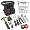 Tools Pouch with Adjustable Belt, Durable Utility Tool Holder for Craftsmen, Electricians, and Handymen, Multiple Tool Slots
