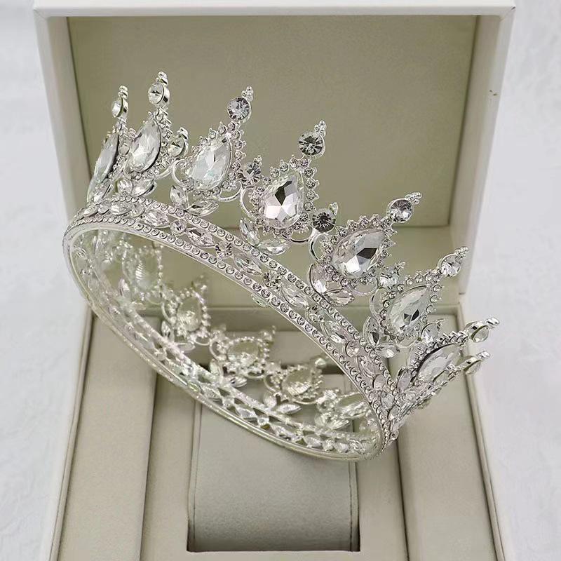 Baroque Alloy Teardrop Crown: Bridal Wedding & Photography Headpiece